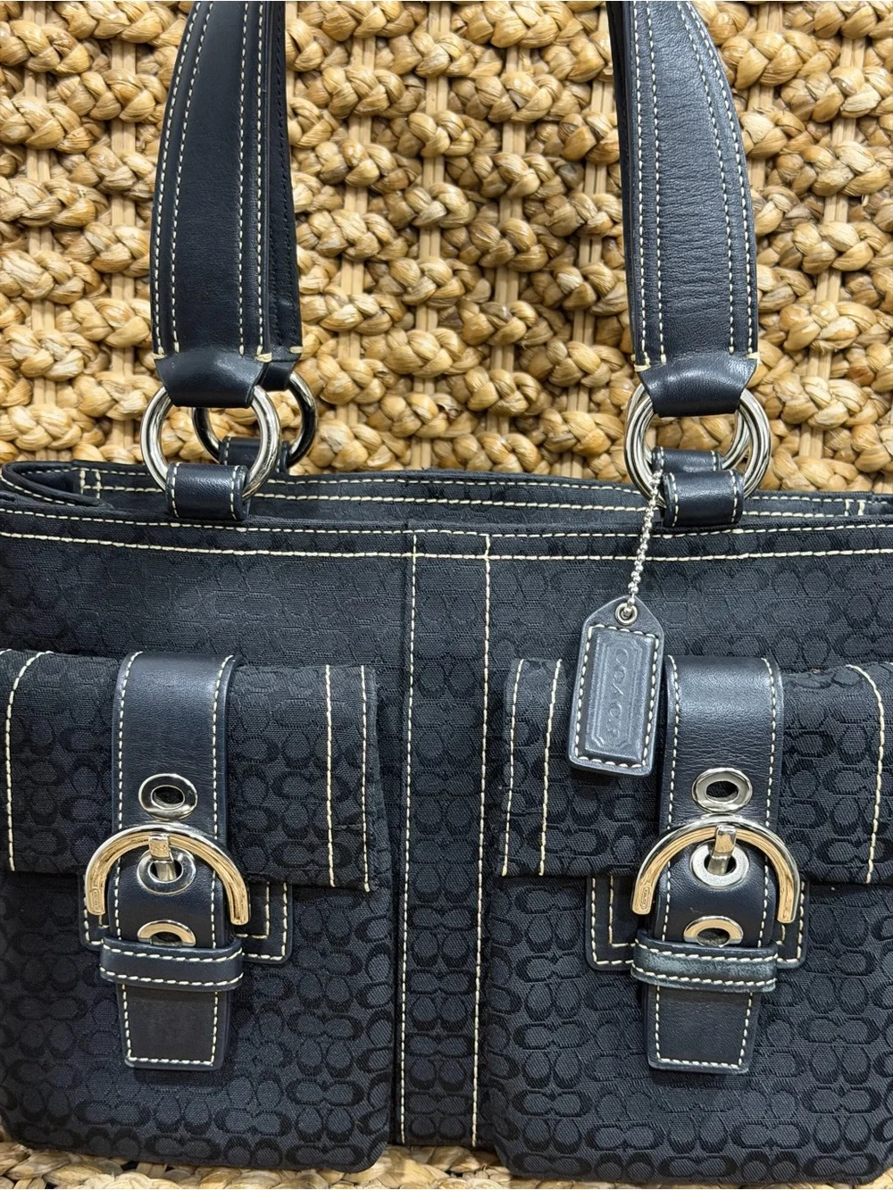 Vintage Coach Soho Jacquard Bag